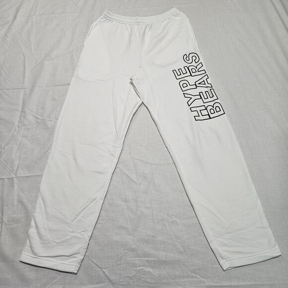 Hype Bears Sweatpants White Size Large - Picture 1 of 8
